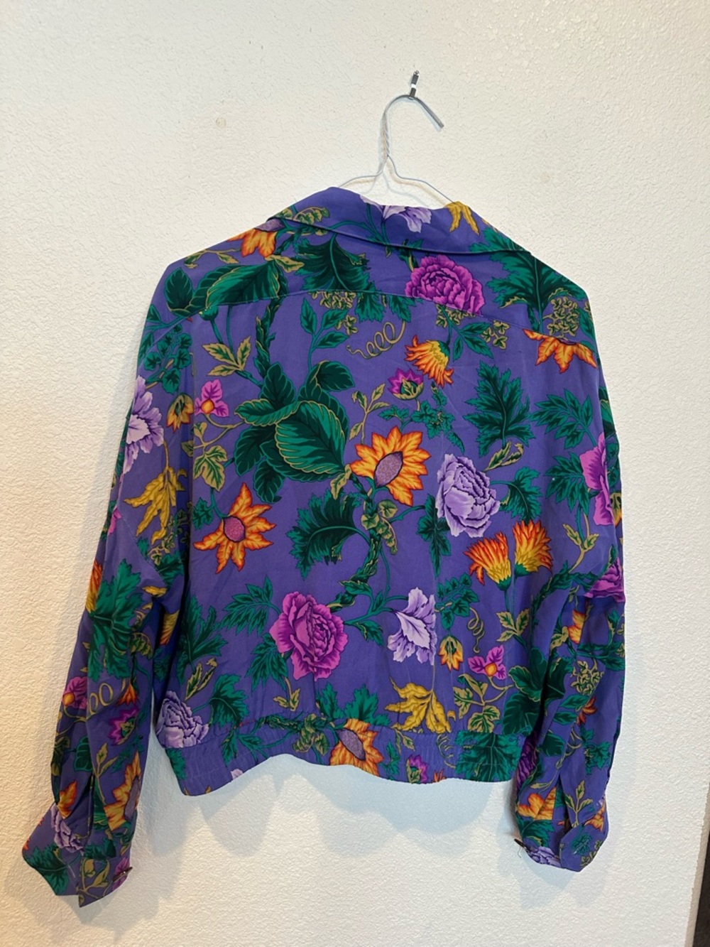 Yves Saint Laurent Purple Floral Blouse - Picture 6 of 8